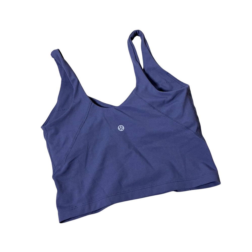 Lululemon‎ Align Tank Top Light Support A/B Cup Grape Mist Sz 4 LW1DTWS